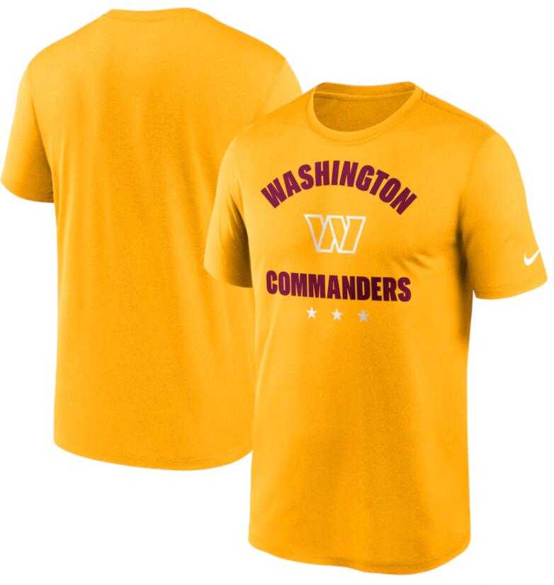 Men's Washington Commanders Nike Gold Arch Legend T-Shirt,We sell and wholesale Men's Washington Commanders Nike Gold Arch Legend T-Shirt on line form chian!